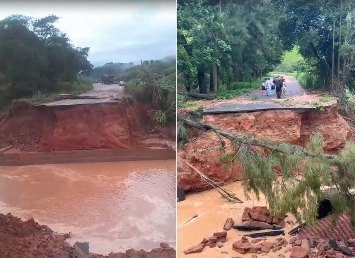 Chuvas fortes causam alagamentos e interditam rodovias na Serra do Rio | G1