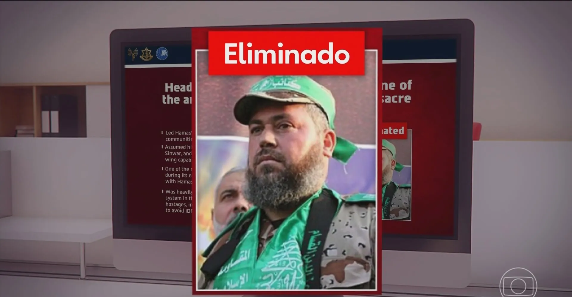 Israel confirma morte de chefe militar do grupo terrorista Hamas na Faixa de Gaza