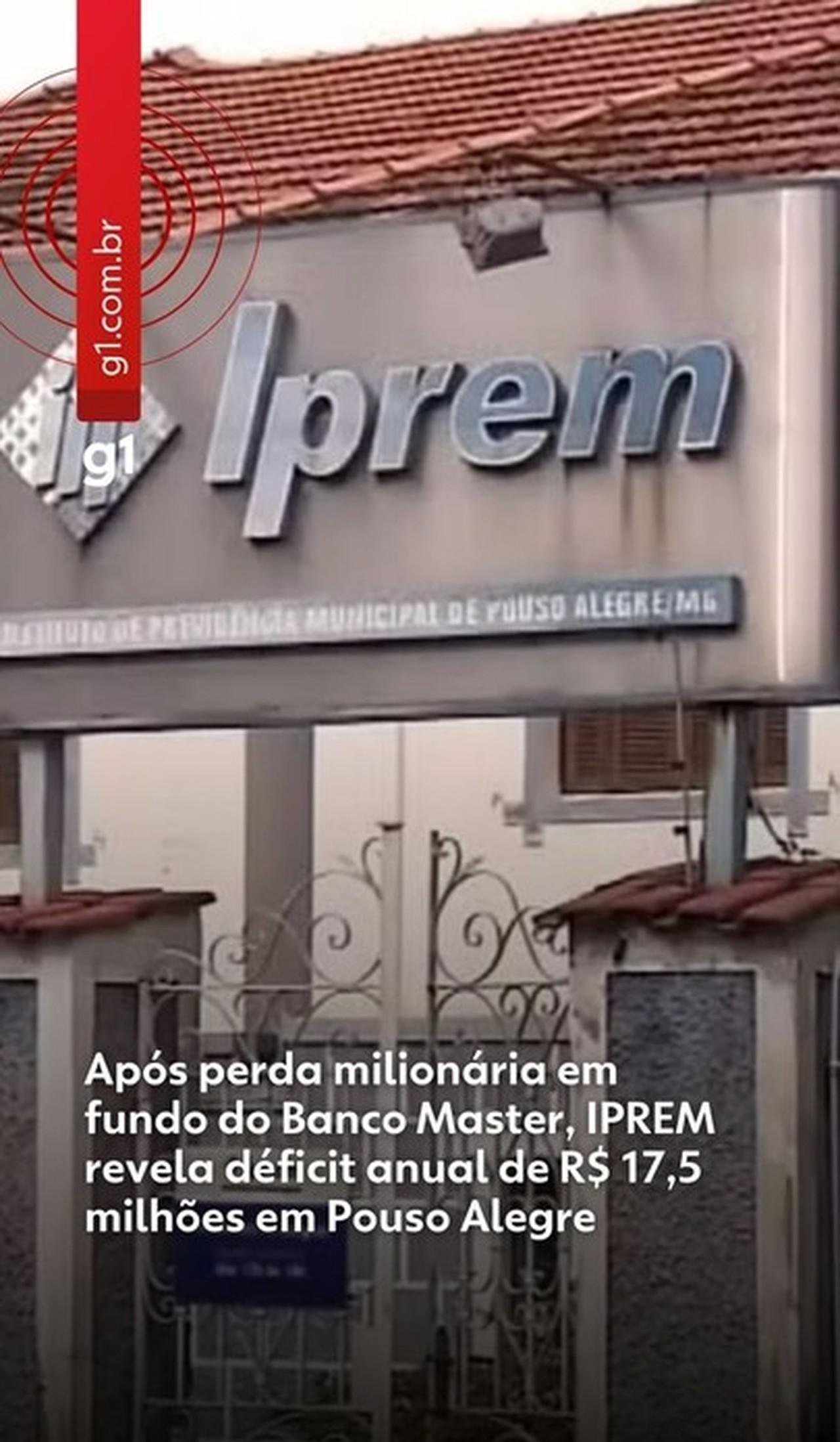 IPREM de Pouso Alegre tem déficit de R$ 17,5 mi após perda em fundo | G1