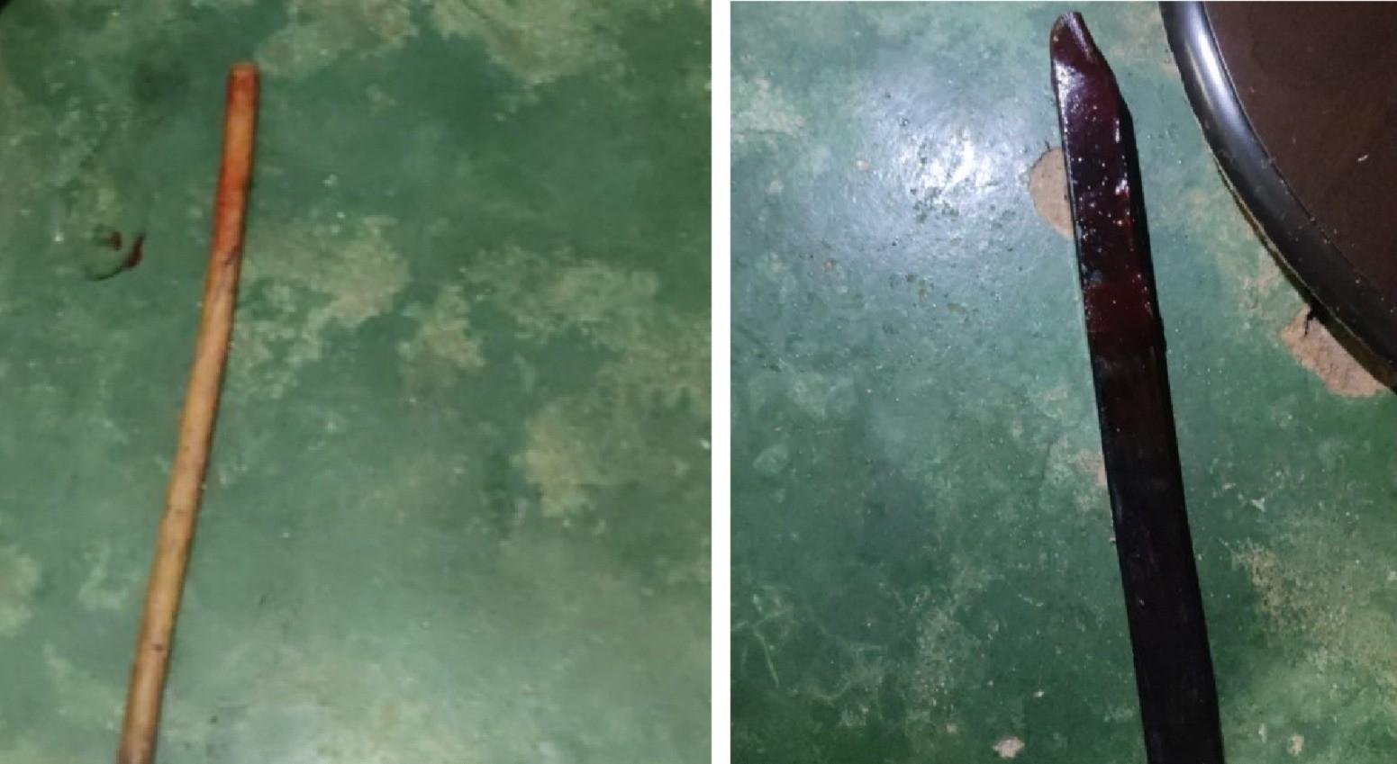 Filho preso por matar pais em Montes Claros foi encontrado sentado em sofá e com barra de ferro e pedaço de madeira nas mãos | G1