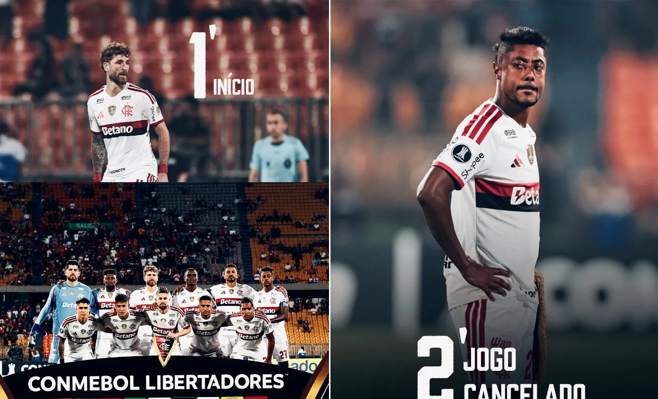 'Bora pro jogo! Jogo cancelado': Flamengo brinca com partida-relâmpago contra Independiente Medellín