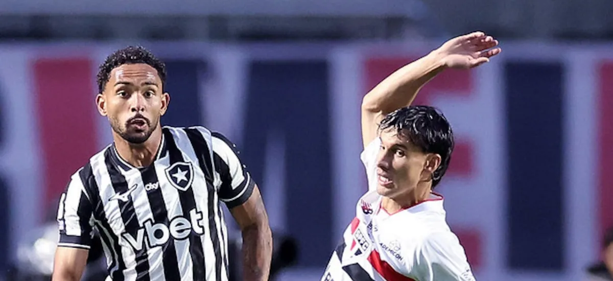 São Paulo evolui com Dorival, mas perde controle e cede empate ao Botafogo