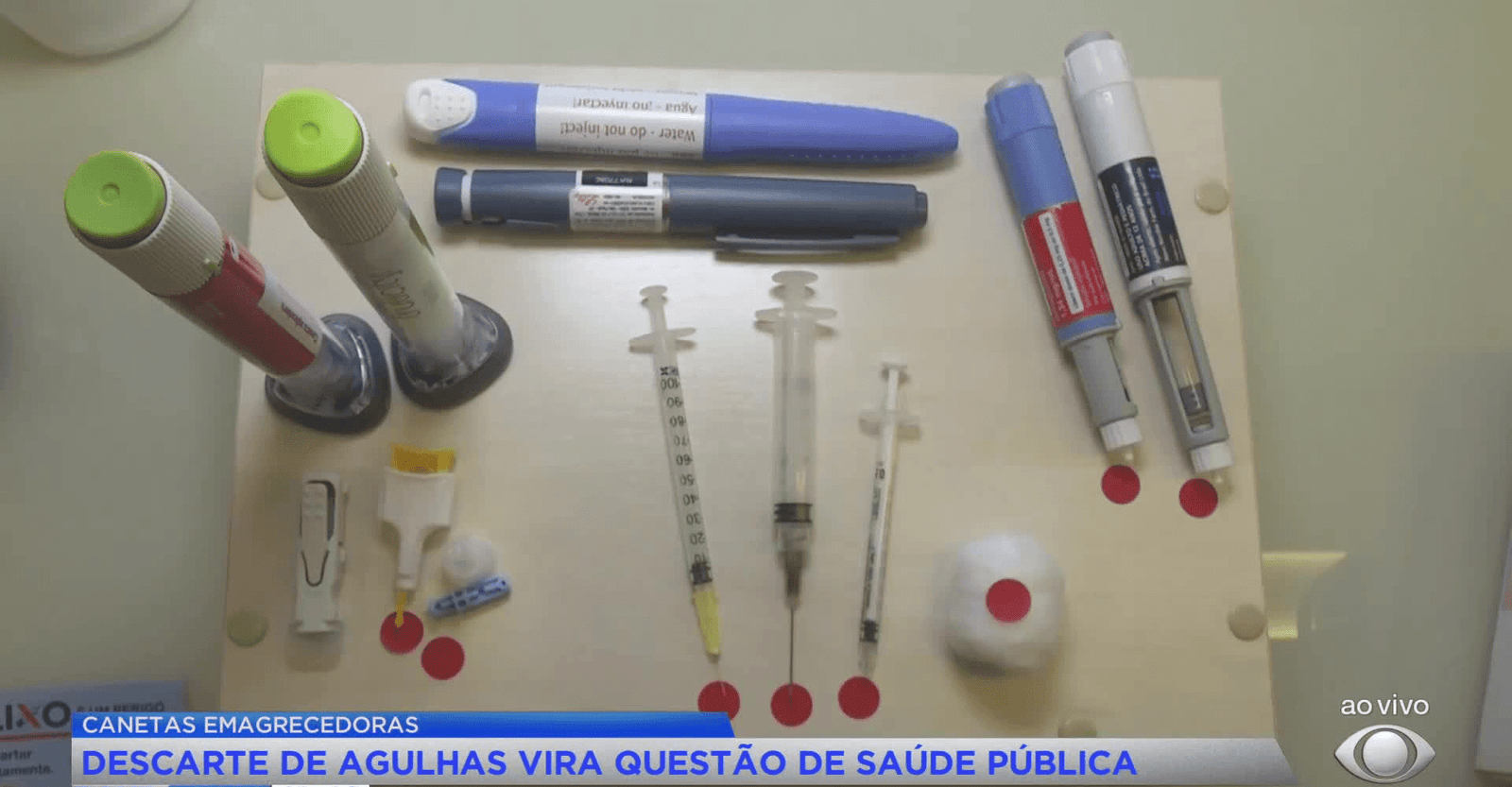 Alta de canetas emagrecedoras liga alerta para descarte de agulhas