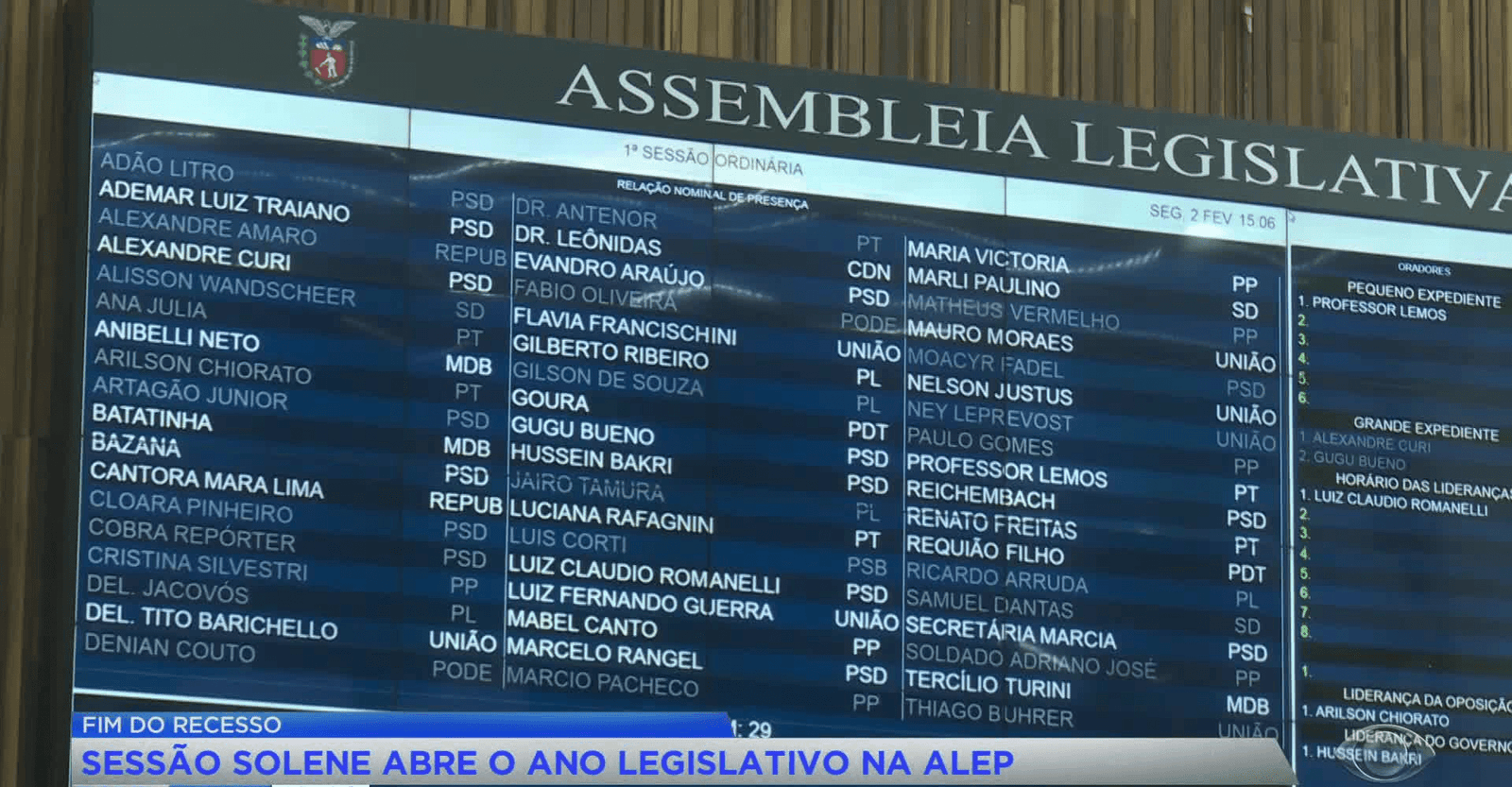 Alep inicia 2026 com prestação de contas e agenda cheia