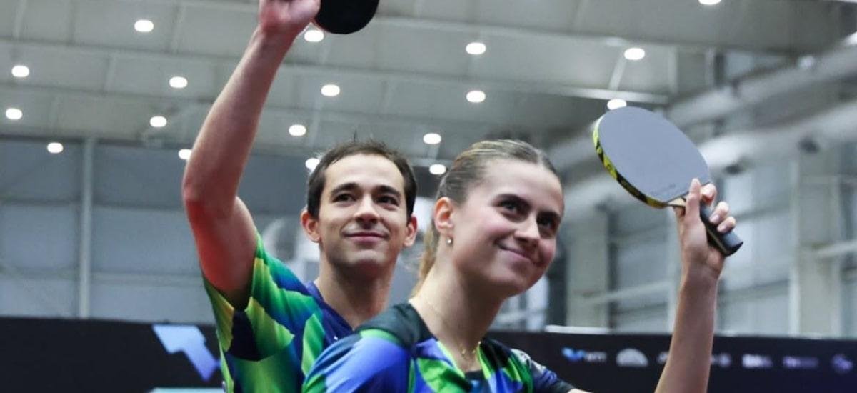 Calderano e Takahashi brilham em Singapura e são a 1º dupla não asiática em final de Grand Smash