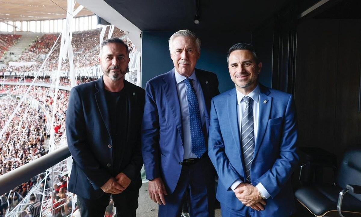 Foto: Carlo Ancelotti acompanha a Supercopa do Brasil em Brasília