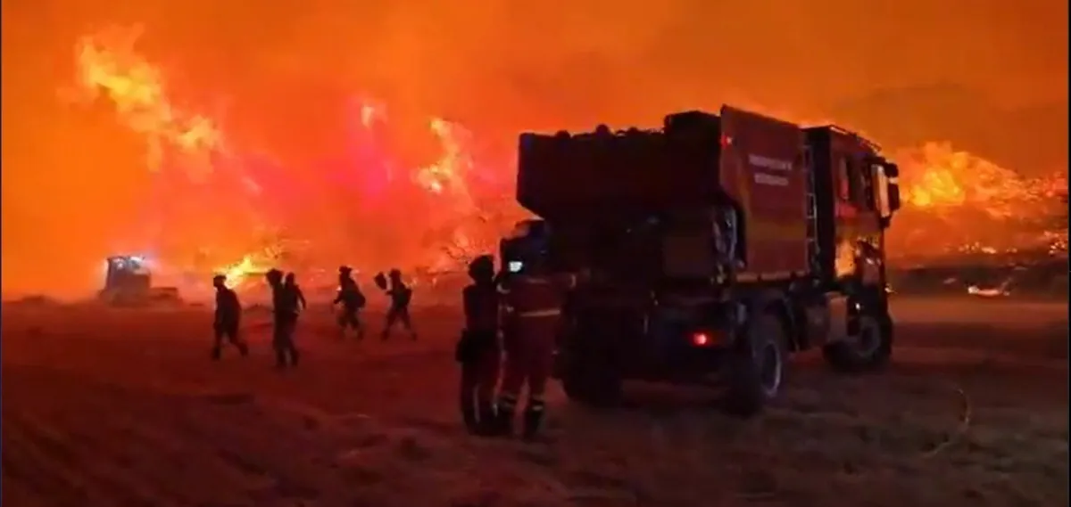 Incêndio queima 13 mil hectares de floresta a 100 km de Madri