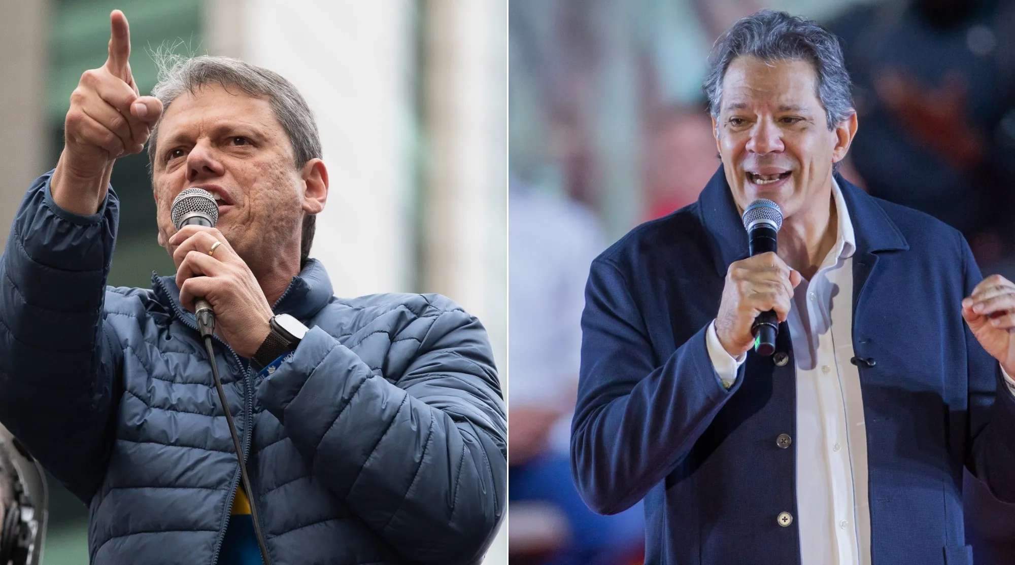 Avanço de Tarcísio entre os eleitores independentes aumentou a margem sobre Haddad em pesquisa para o governo de SP