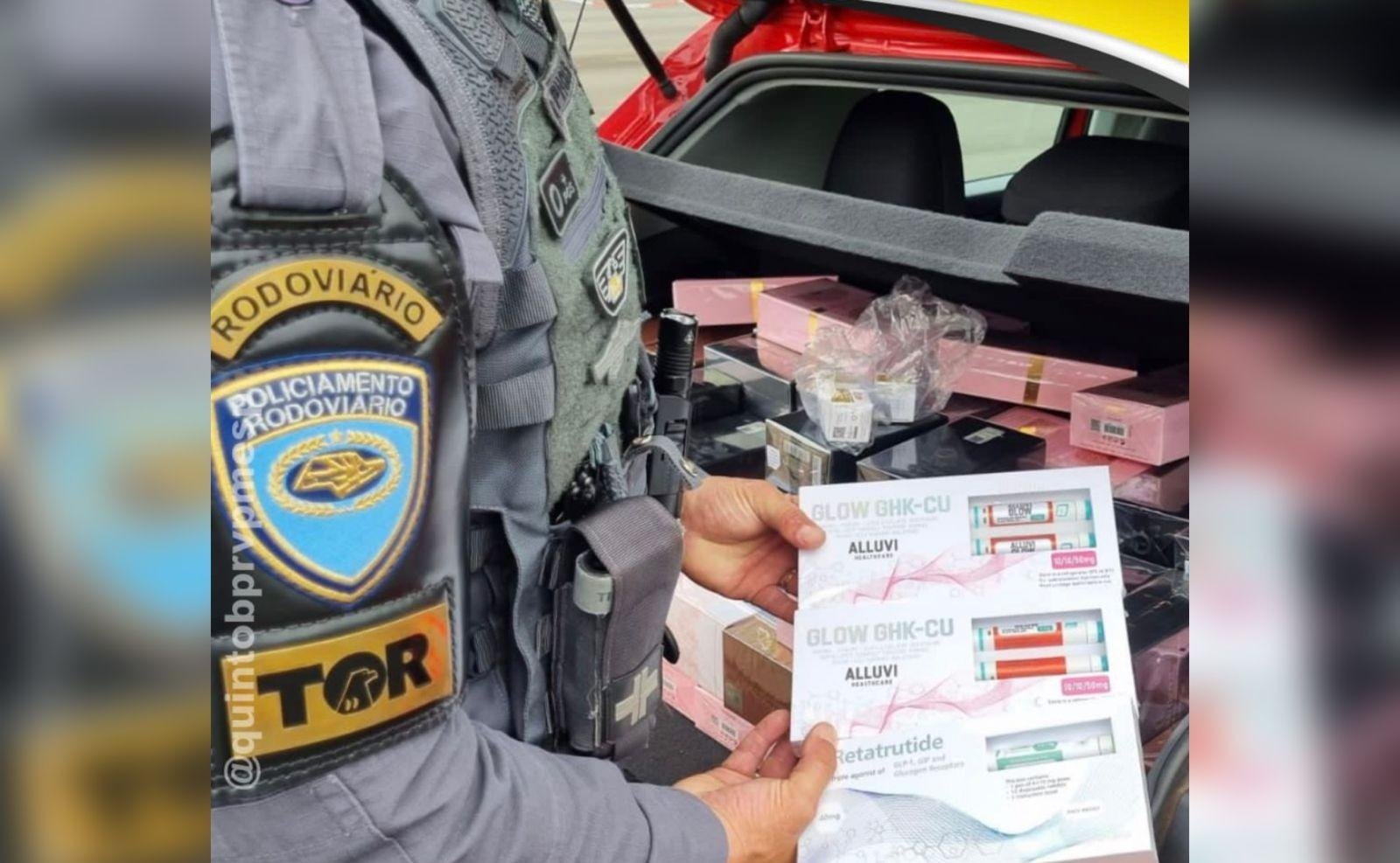 Polícia prende dupla suspeita de contrabandear remédios em Quadra | G1