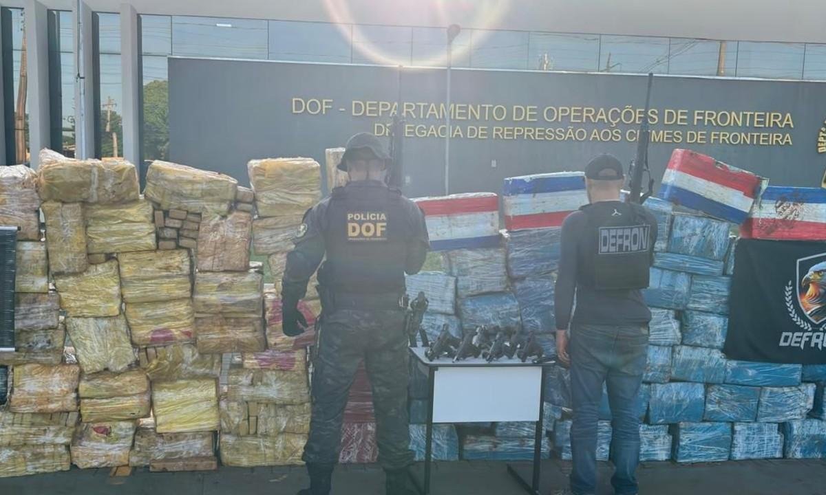 Polícia prende grupo com quatro toneladas de maconha e pistolas em MS | G1