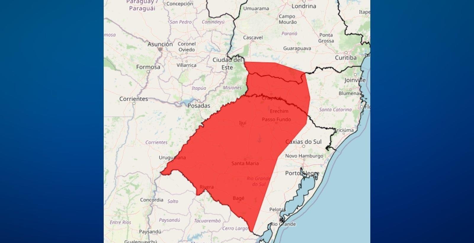 Inmet emite alerta para onda de calor no sul do Brasil