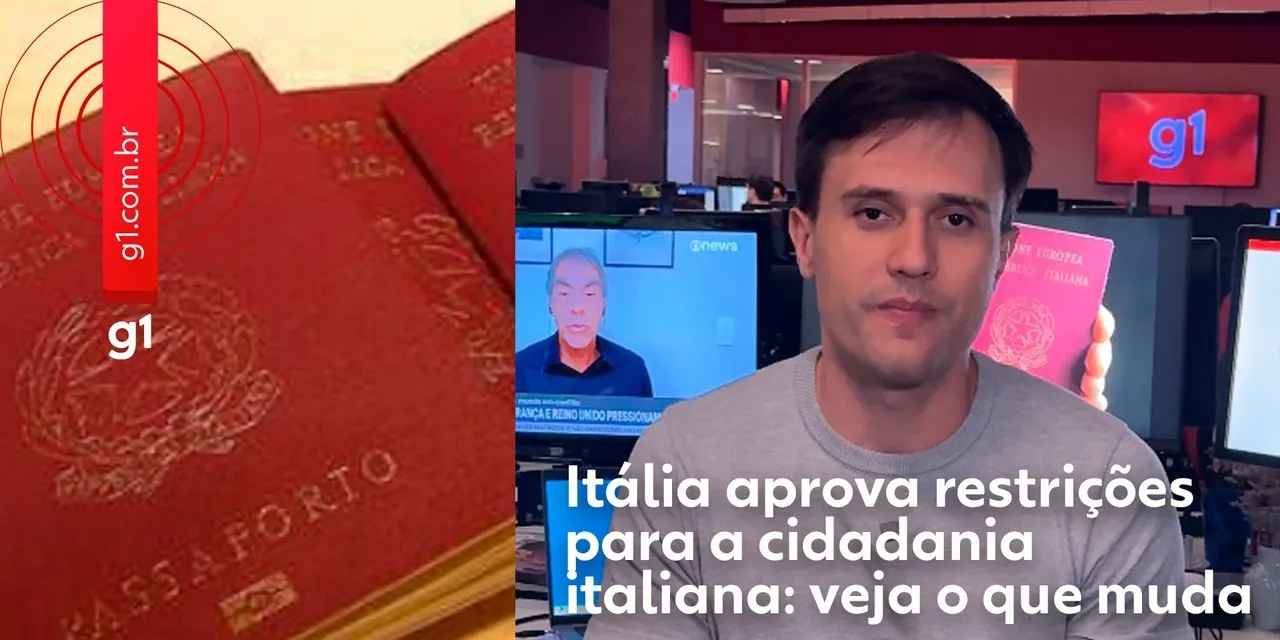 'Inesperado', diz advogado sobre recurso à lei de cidadania italiana | G1