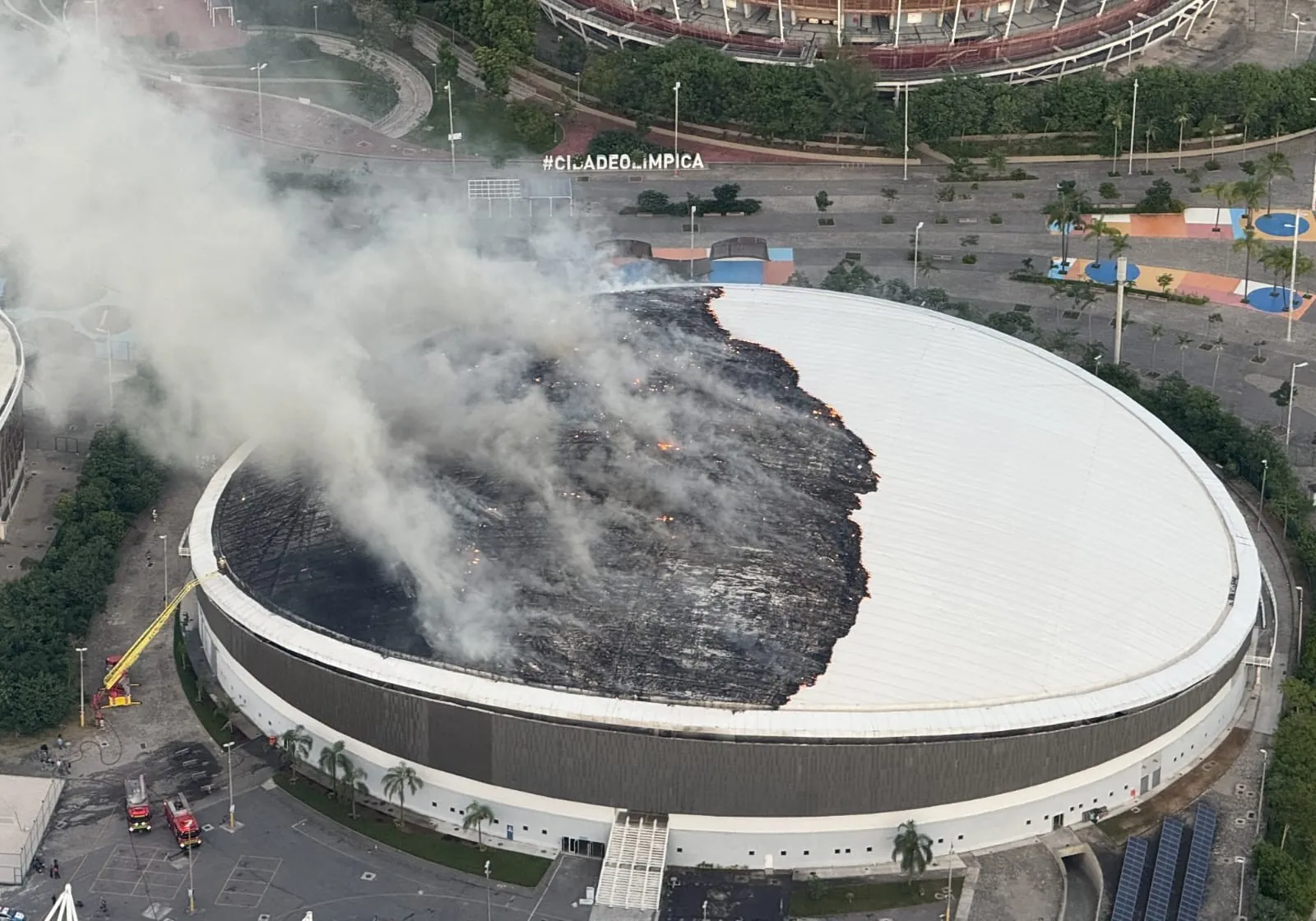 Presidente do COB lamenta incêndio no Velódromo e se coloca à disposição da Prefeitura: 'Oferecemos apoio'