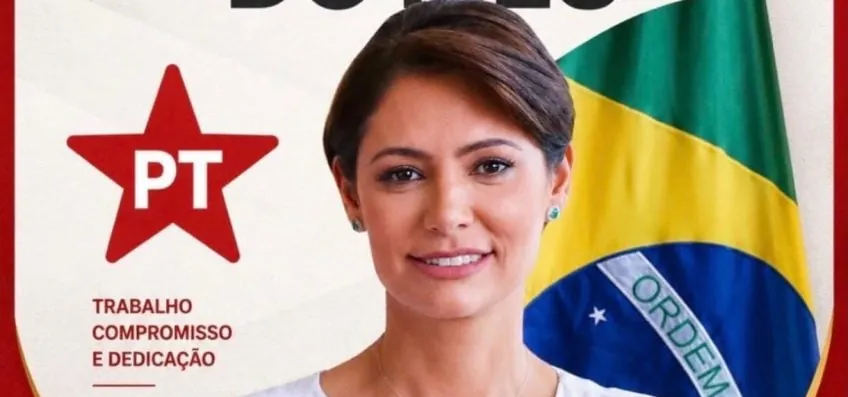 Petistas chamam Michelle de “funcionária do mês” após atrito com Flávio
