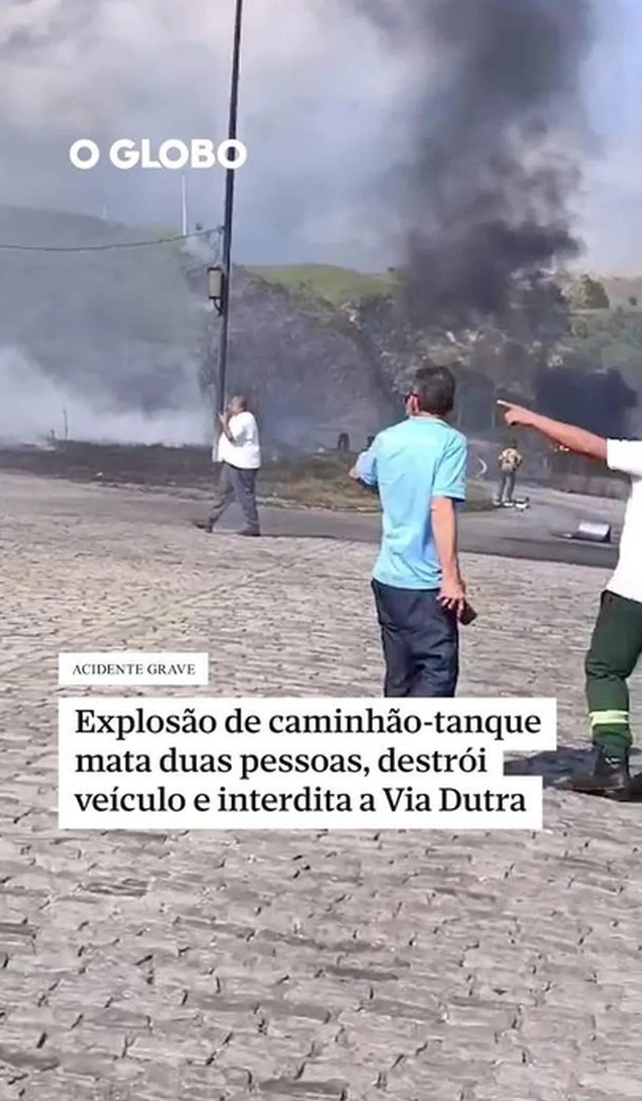 Vídeo: explosão de caminhão-tanque na Via Dutra deixa dois mortos, destrói veículos e interdita estrada nos dois sentidos