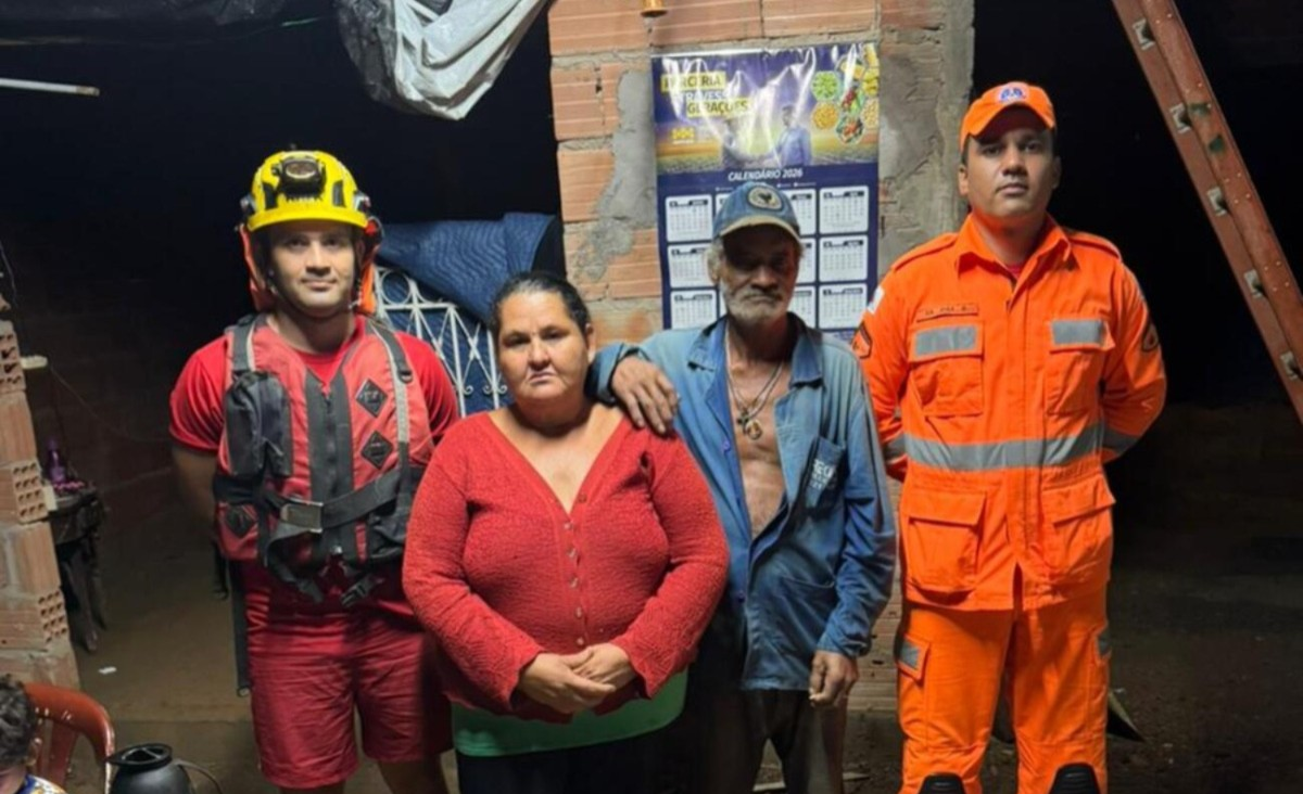 Surpreendido por 'cabeça d’água', idoso fica ilhado em contêiner após resgatar esposa e filhotes de cachorro em Montes Claros | G1