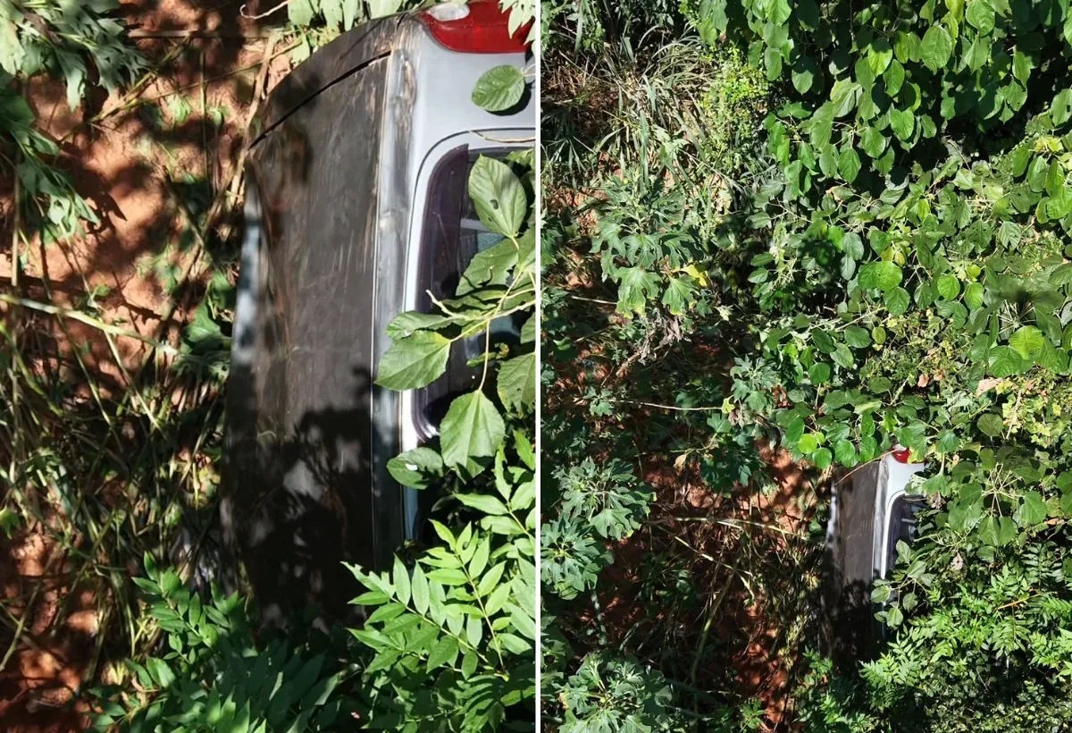 Carro cai em ribanceira de 25 metros e motorista sai ilesa em SP