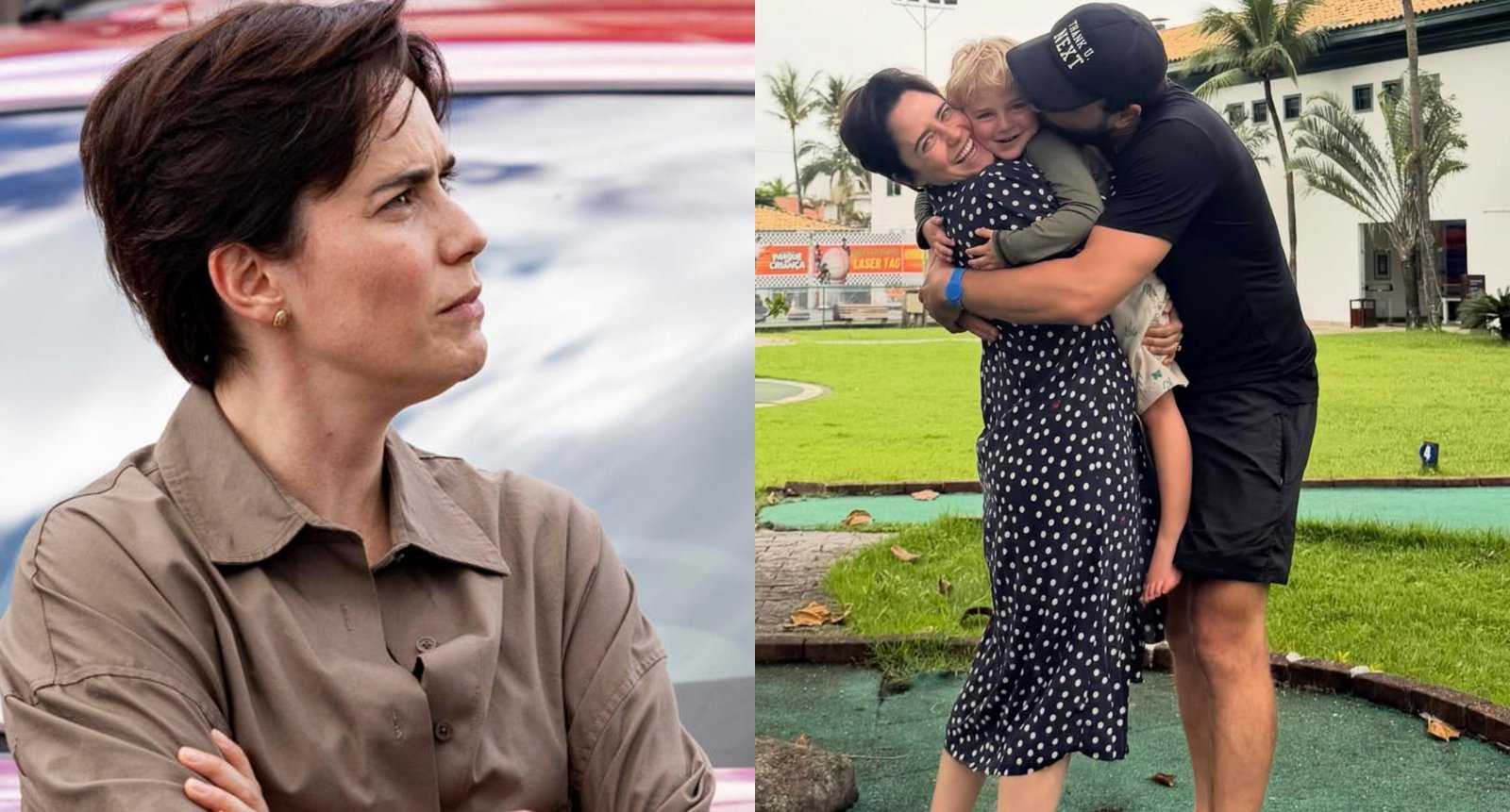 Internautas 'invadem' perfil de Fernanda Vasconcellos e reagem à foto da atriz com a família: 'O que a Samira está fazendo com essa criança?'