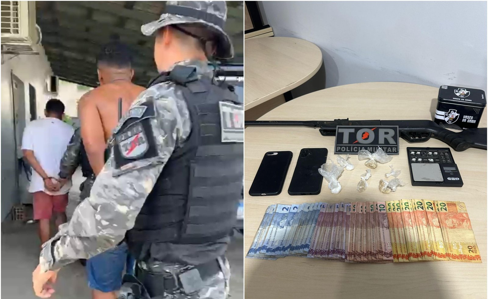Dois homens são presos por tráfico de drogas e posse irregular de arma | G1