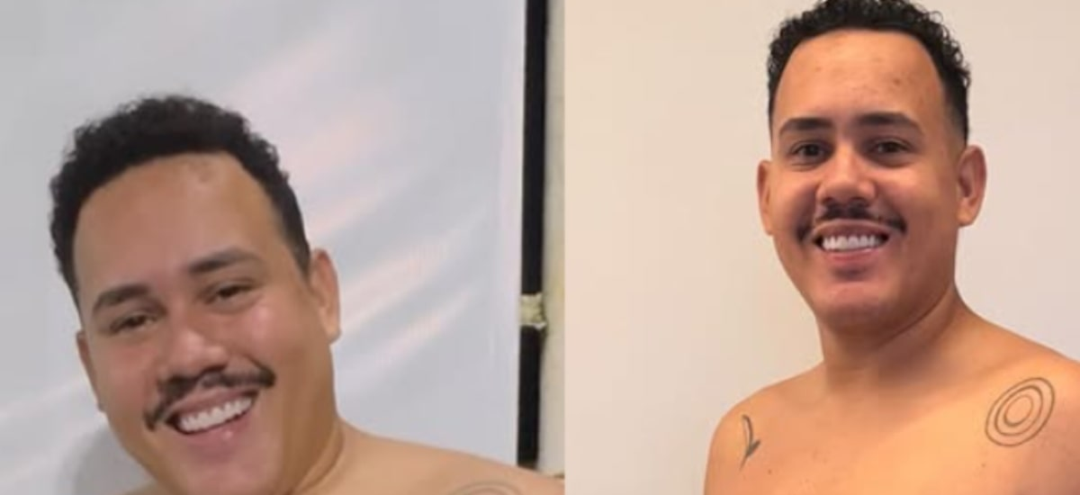 Ex-BBB Lucas Buda exibe mudança de peso impressionante nas redes sociais: ‘Menos 31kg’