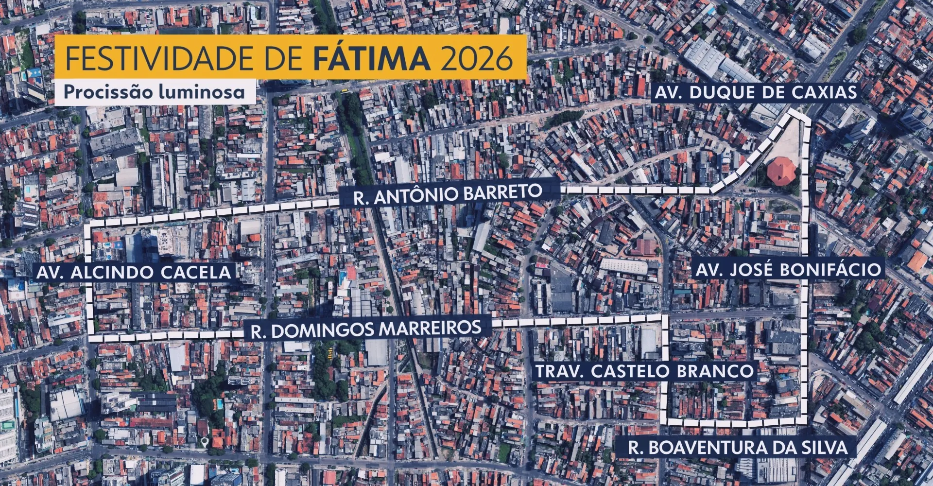 Fio de alta tensão é rompido durante Procissão das Velas em Belém