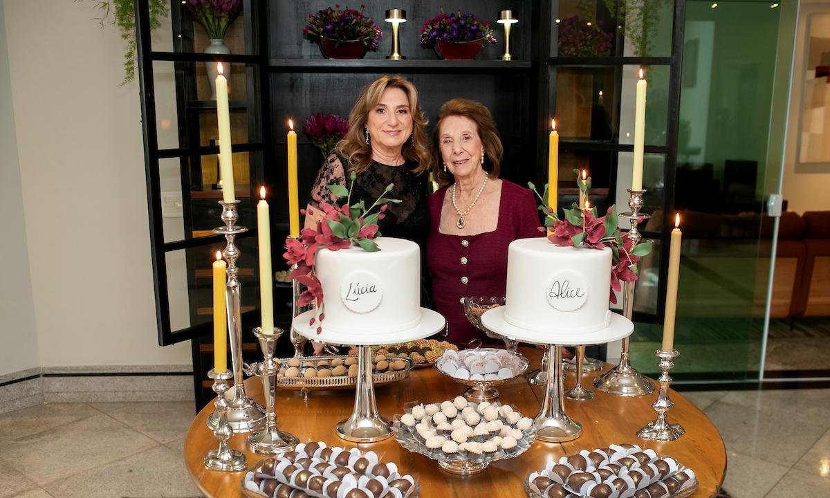 Lúcia Bittar celebra aniversário duplamente especial com a mãe, Alice
