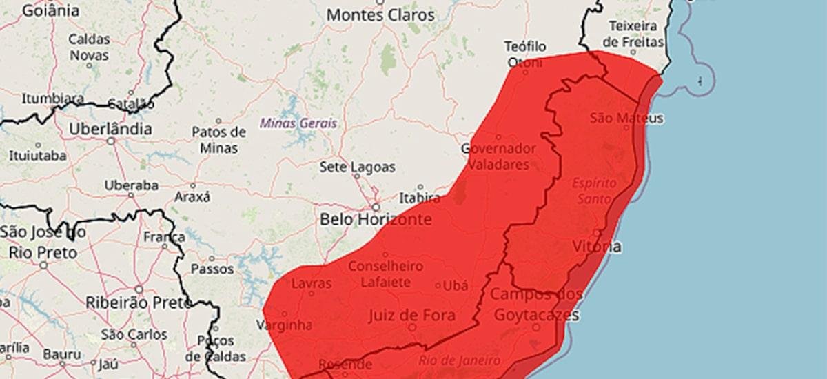 Litoral de SP pode receber nas próximas horas chuvas acima da média histórica para o mês inteiro