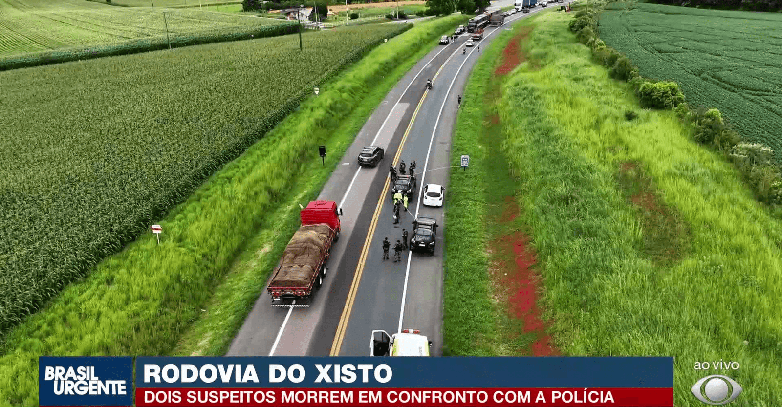 Dois suspeitos morrem em confronto com a PM na Rodovia do Xisto