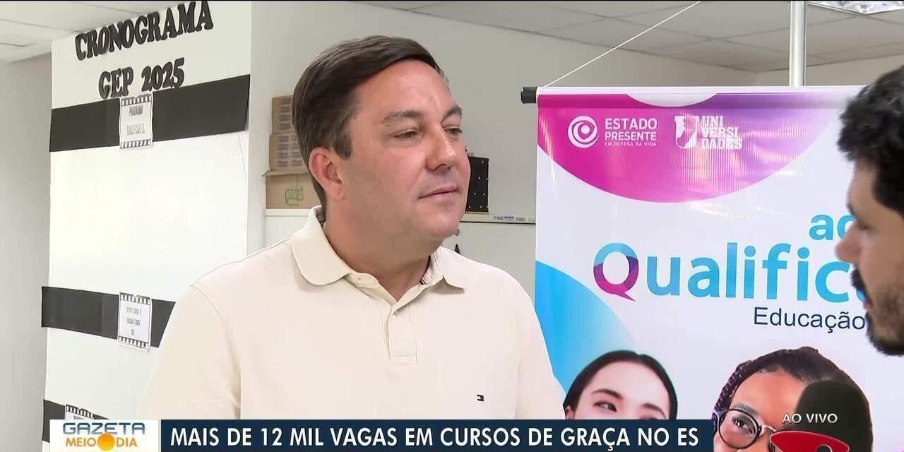 ES tem mais de 12 mil vagas em cursos profissionalizantes gratuitos | G1