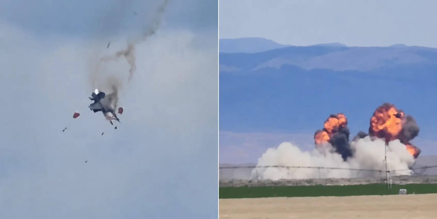 Aviões militares colidem durante show aéreo, nos Estados Unidos, e explodem no solo; veja vídeo