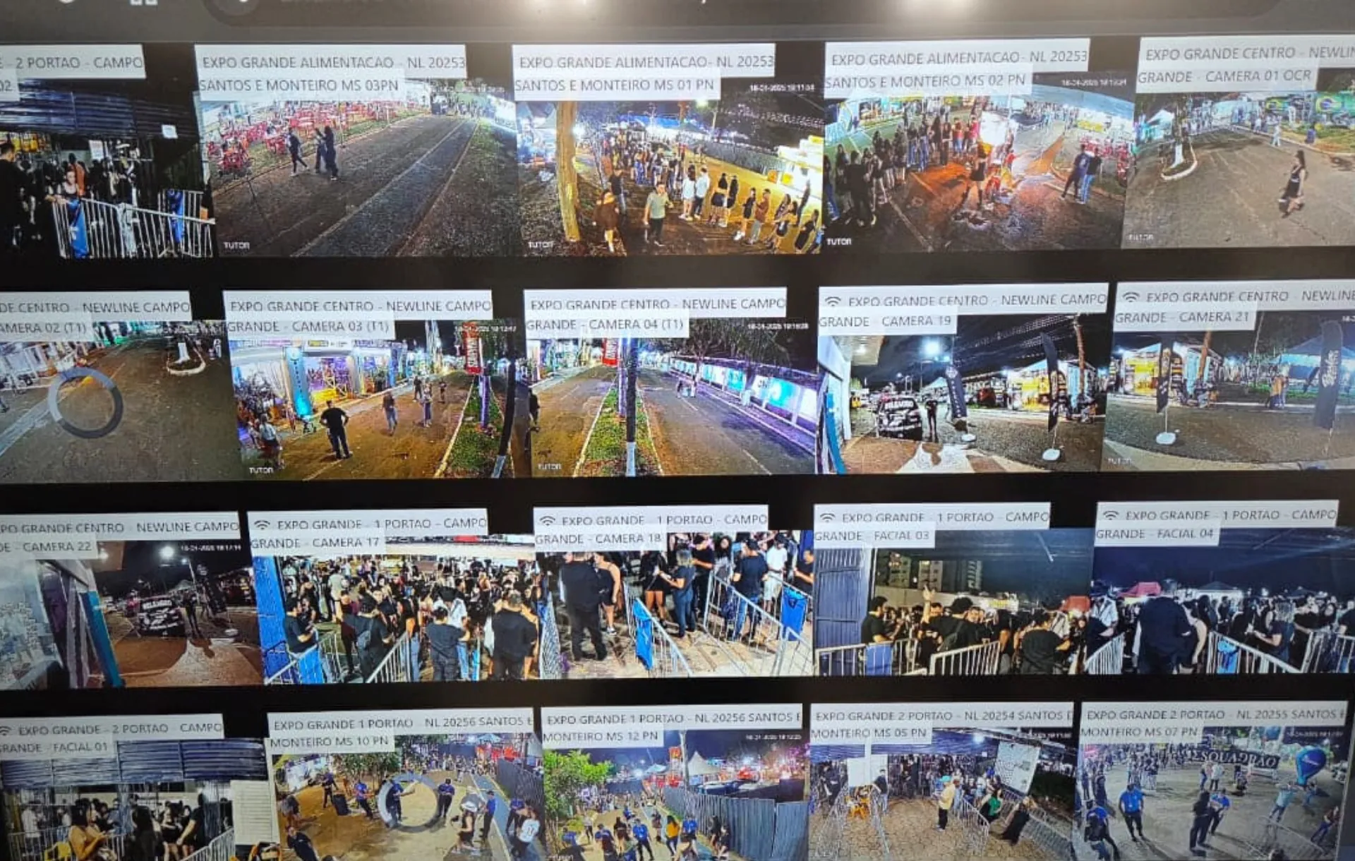 Câmeras com IA ajudam a prender dois na Expogrande