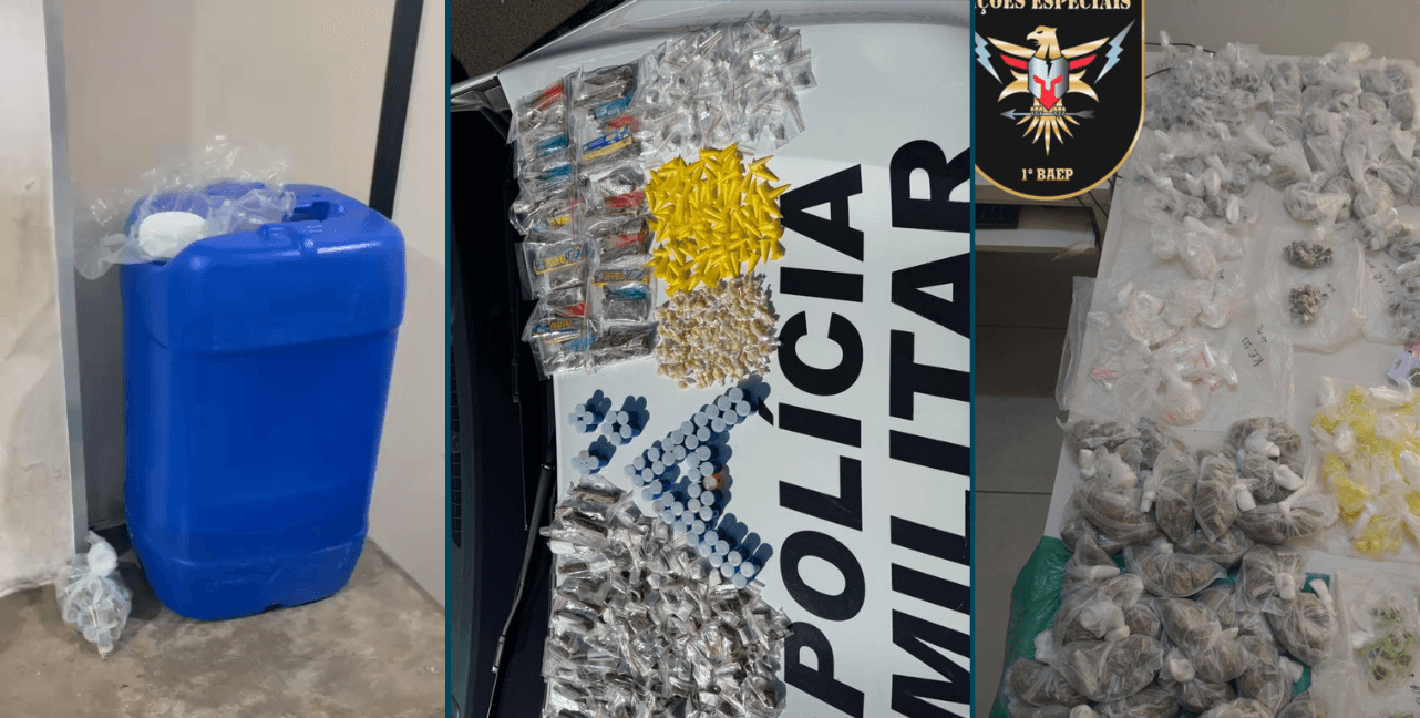 PM prende trio e apreende jovem em ações contra o tráfico na região