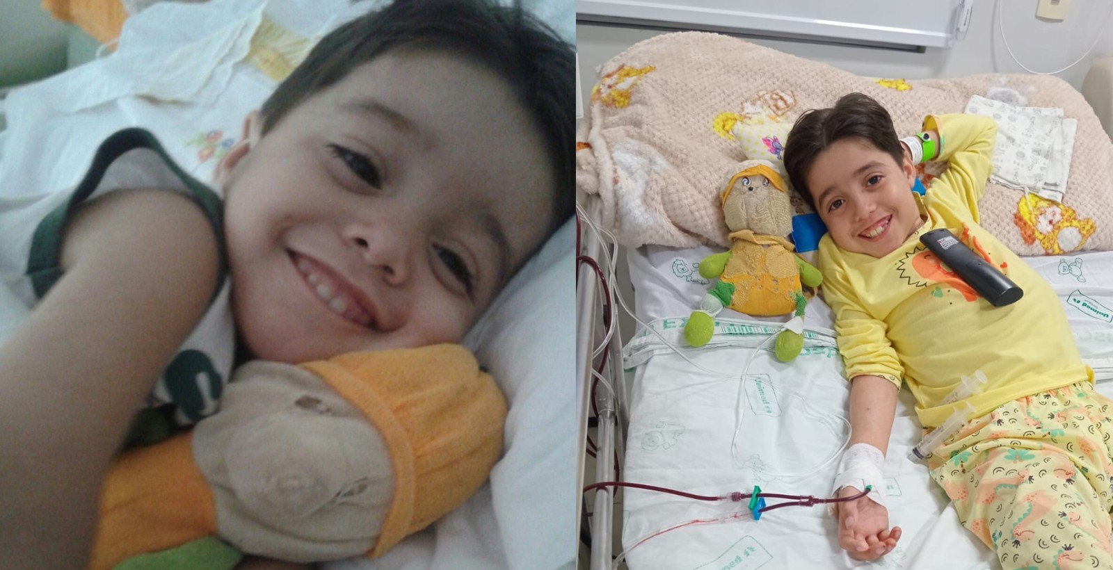 Menino é internado pela 100ª vez ao lado do ursinho e ganha livro | G1