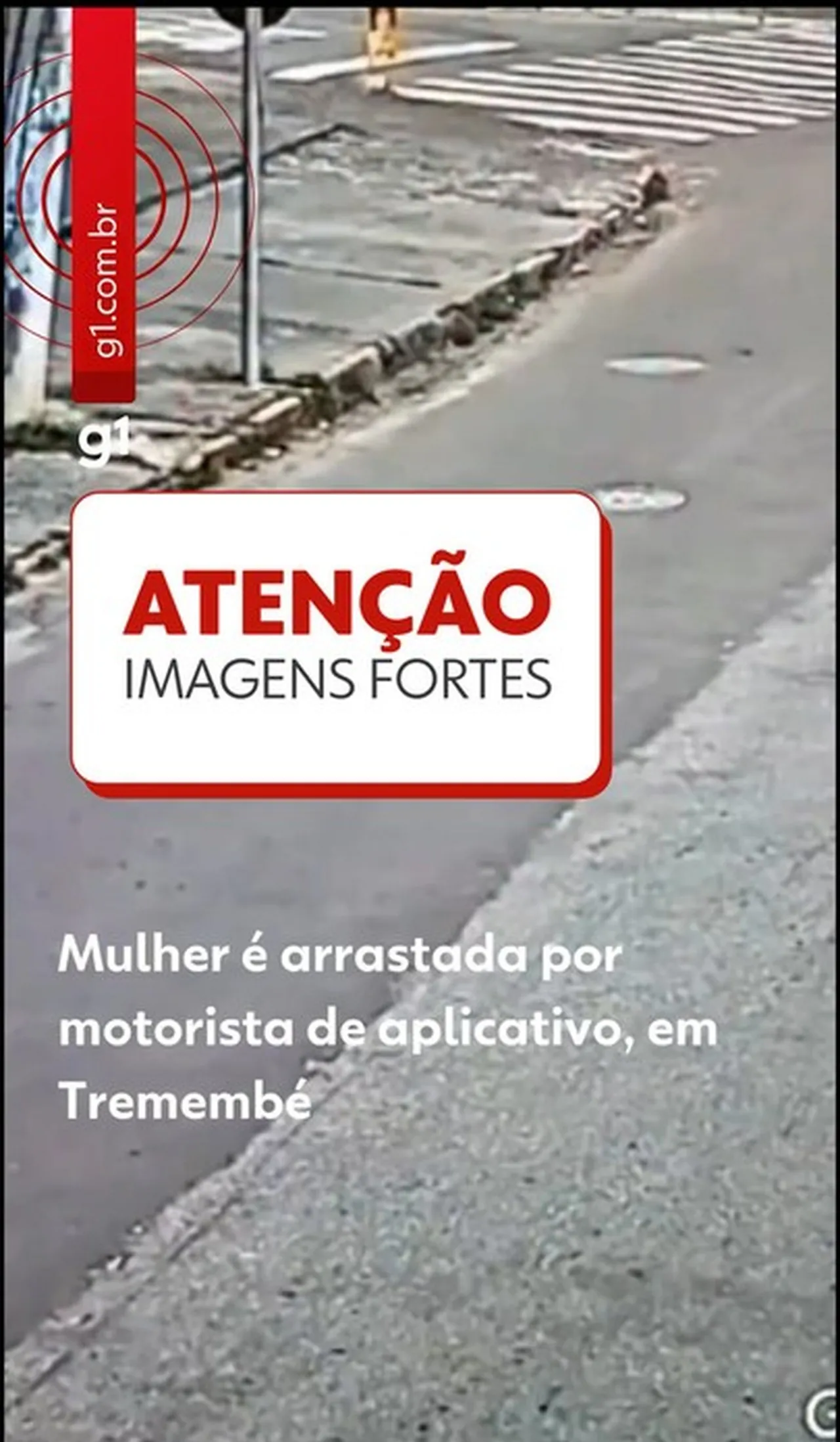 Jovem relata momentos de tensão ao ser arrastada por carro de aplicativo no interior de SP