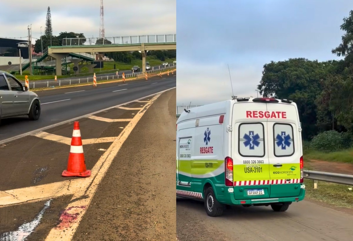 Pedestre fica em estado grave após ser atropelado na SP-310 | G1