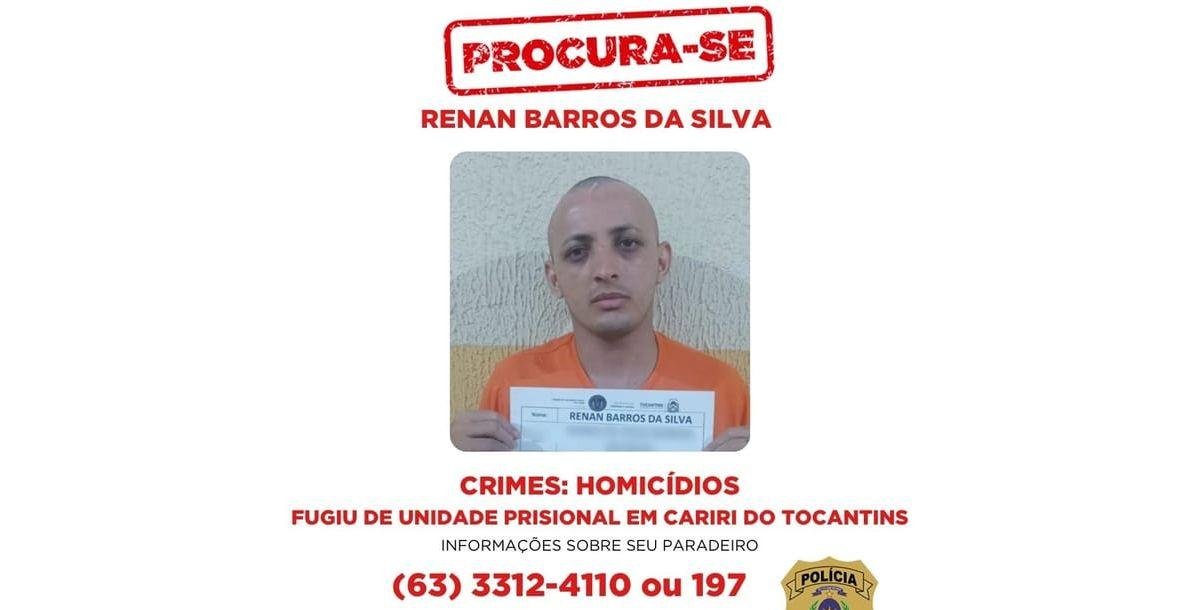 'Serial killer da rotatória' foge de prisão de segurança máxima no TO