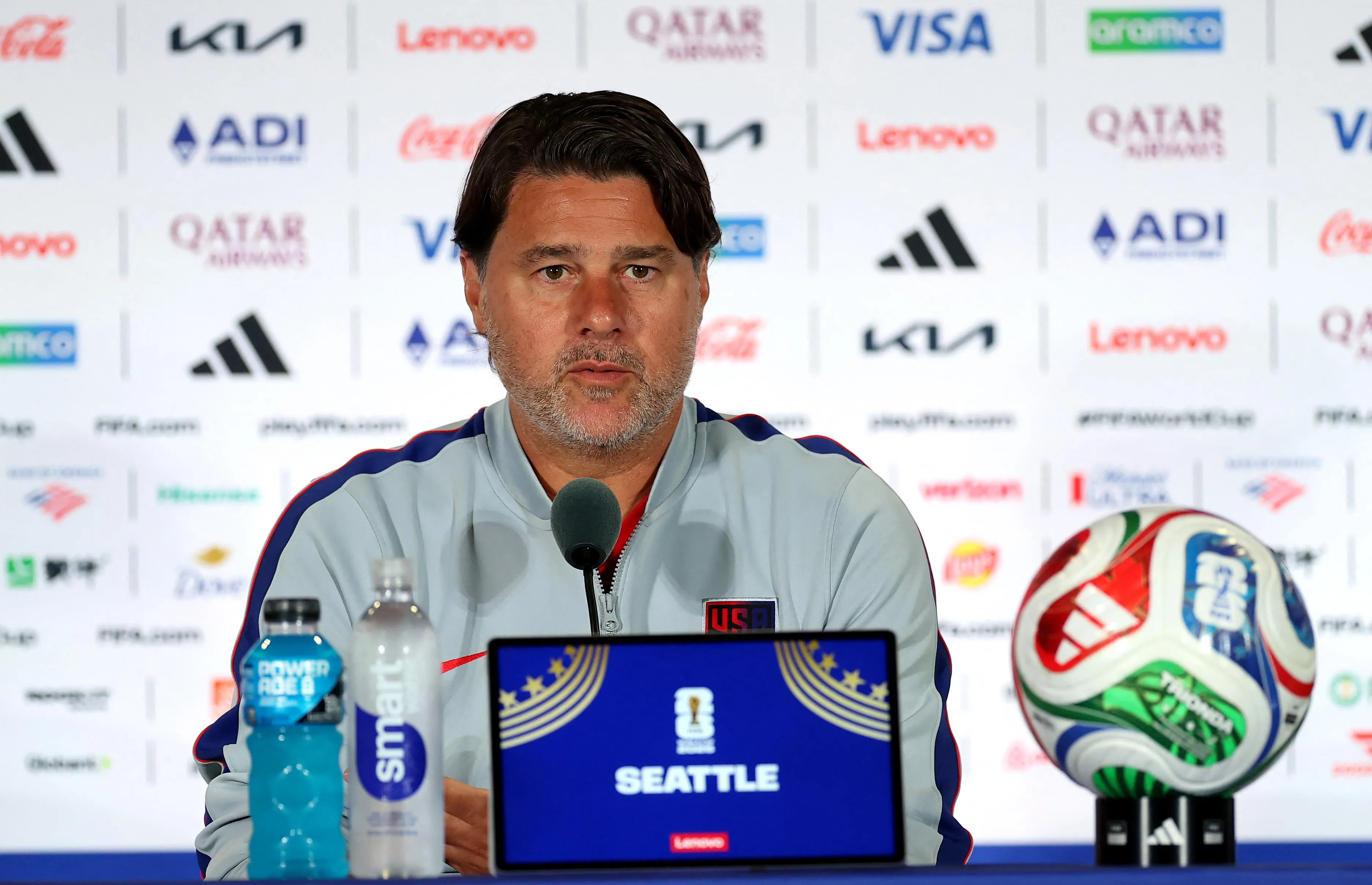 Técnico dos EUA, Pochettino comemora anulação de expulsão de Balogun: 'Já fomos punidos o suficiente'