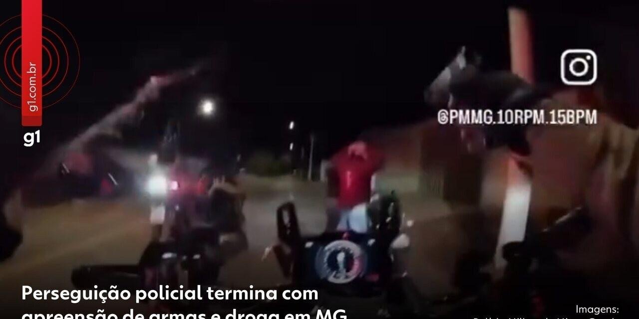 Vídeo mostra dupla armada sendo abordada pela polícia em MG | G1