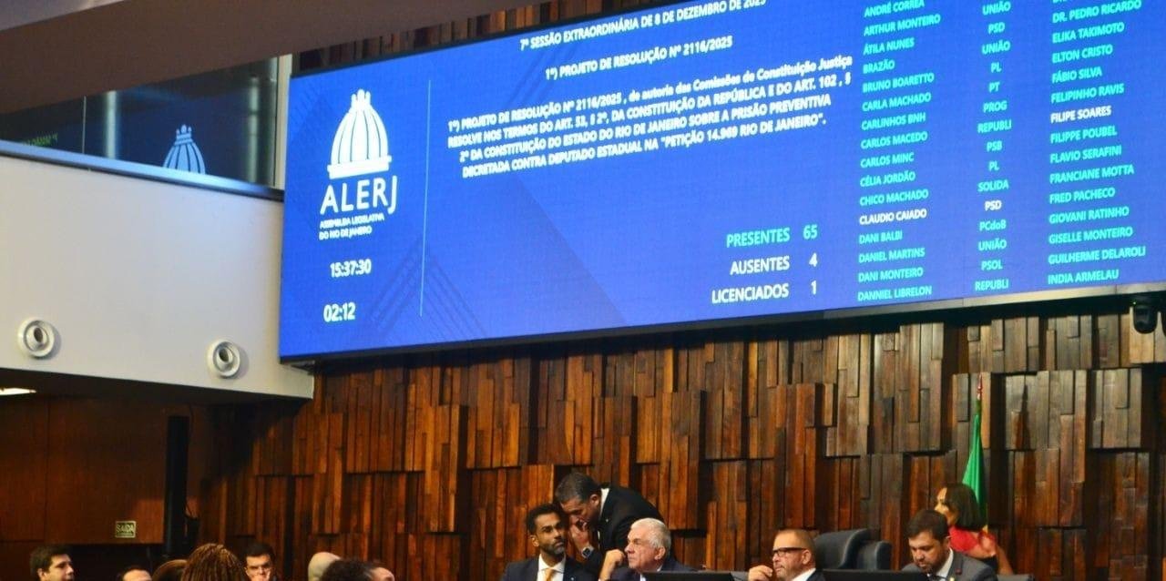 Alerj forma maioria para soltar presidente da Casa, Rodrigo Bacellar