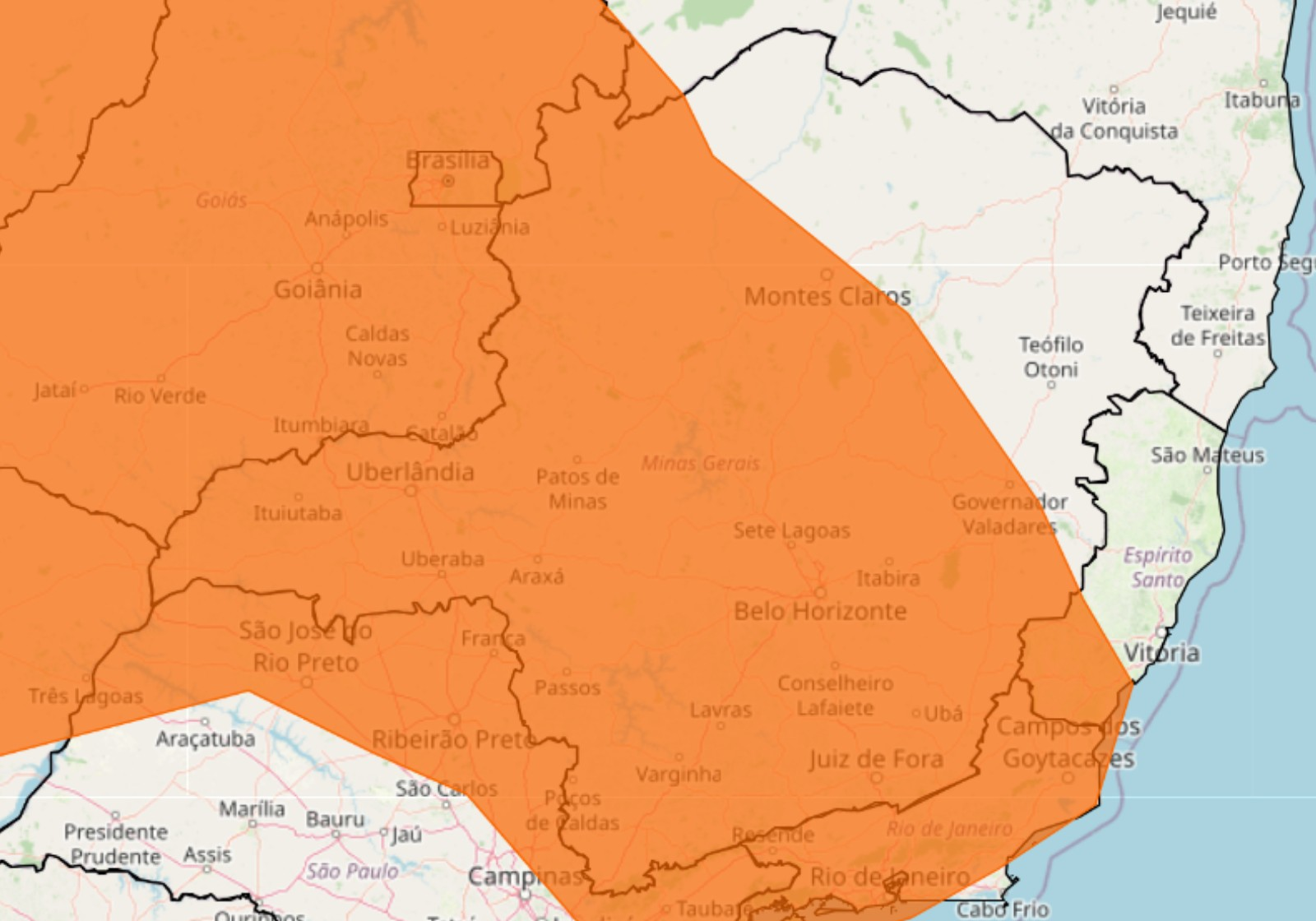 Inmet emite alerta laranja de ‘perigo’ para 71 cidades do Leste de MG | G1