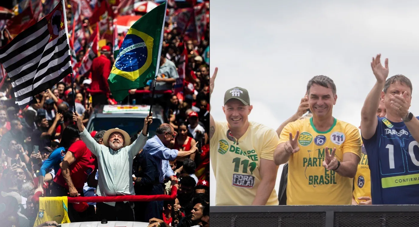 Em último dia de campanha, Lula convoca eleitores idosos em ato na capital paulista e Flávio defende ‘voto de protesto’ em motocarreata pelo interior de SP