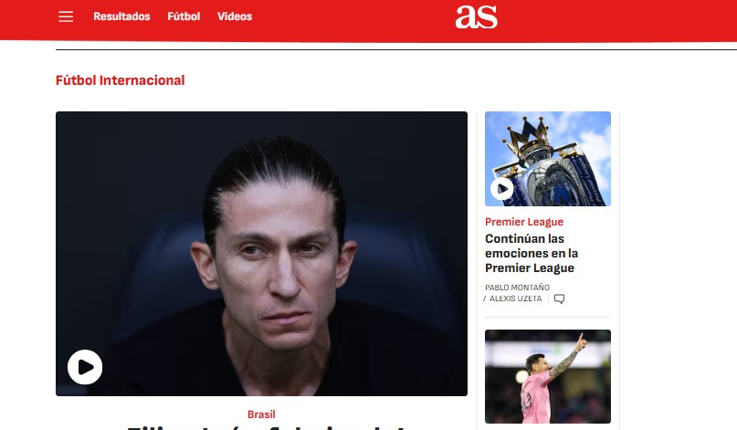 Imprensa internacional repercute demissão de Filipe Luís do Flamengo: 'derrubado'