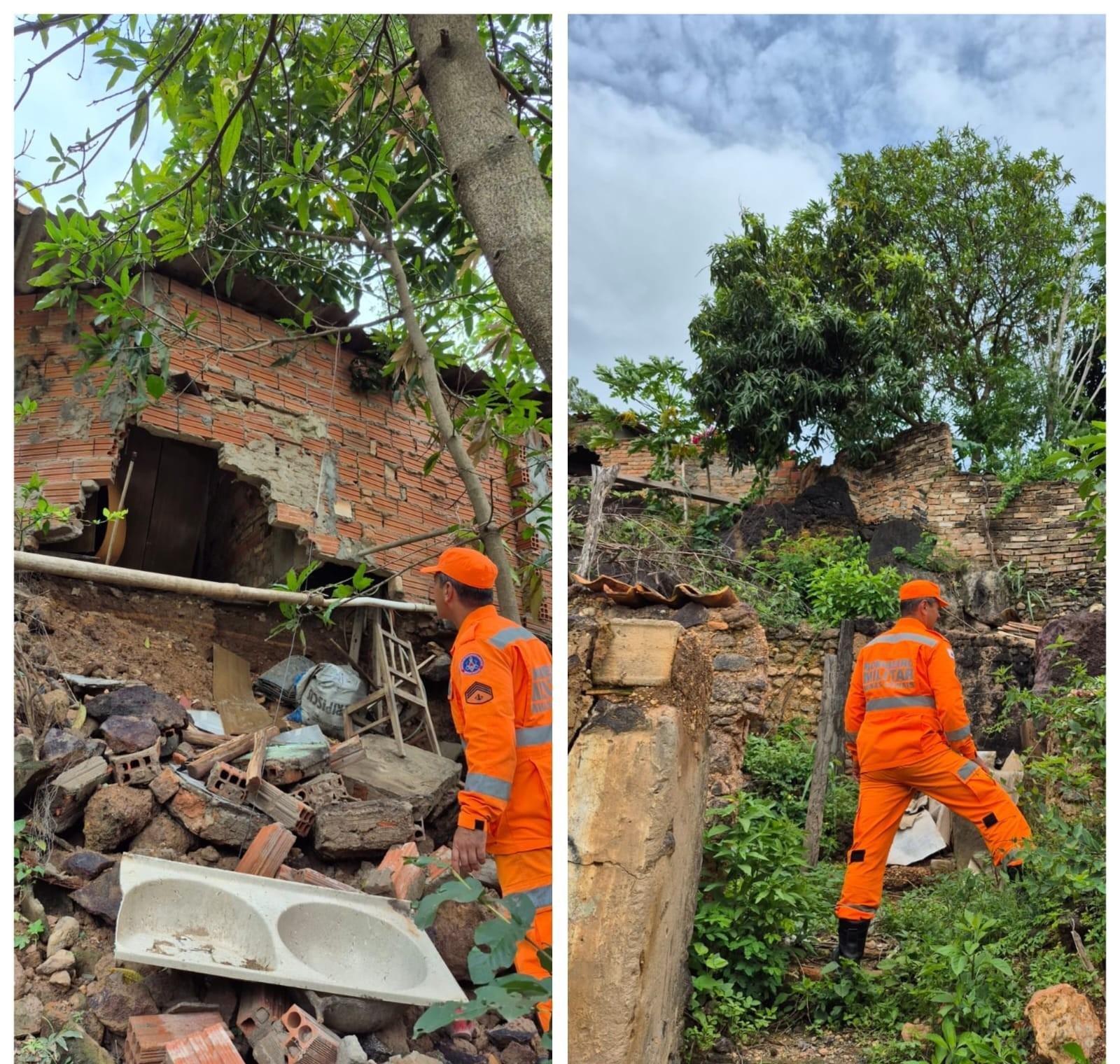 Quatro casas são interditadas após vistoria em área de risco em Rio Pardo de Minas | G1