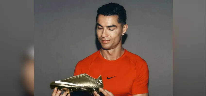 Nike lança chuteira dourada de Cristiano Ronaldo após recorde na Copa