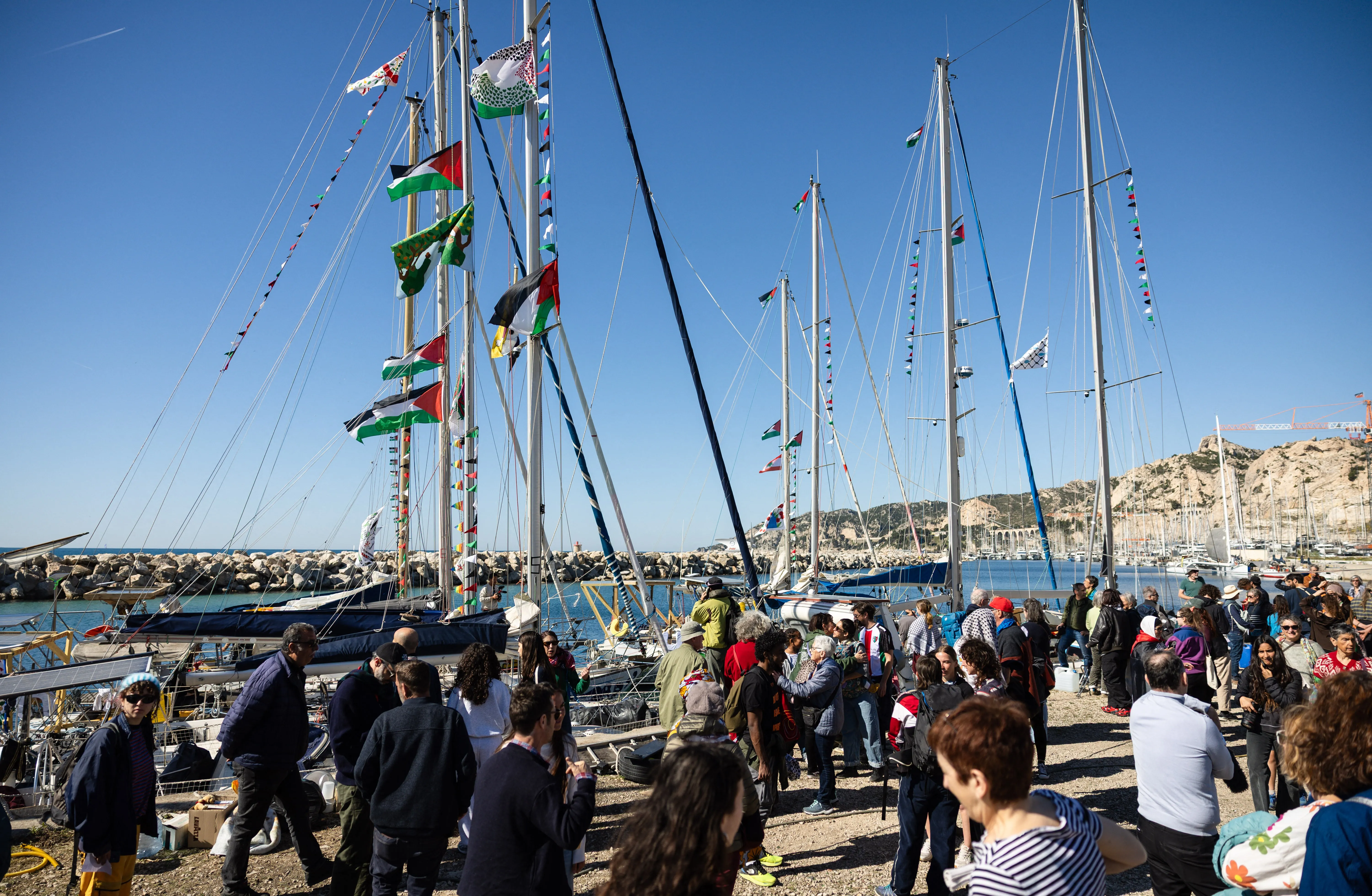 Rumo a Gaza, barcos franceses zarpam para nova flotilha para romper bloqueio de Israel