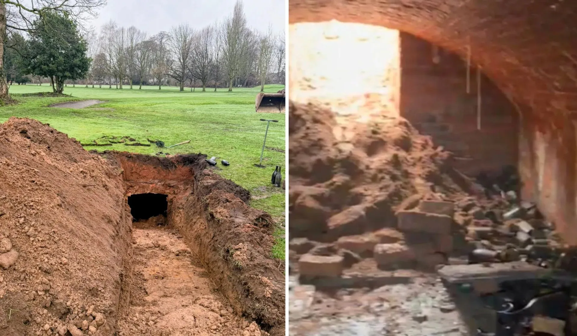 Adega com garrafas do século XIX é descoberta sob campo de golfe em Manchester: 'Infelizmente, todas vazias'