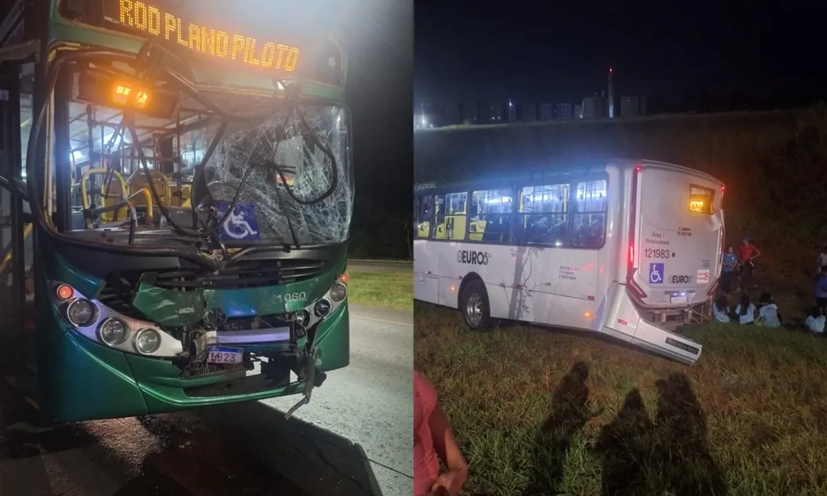 Acidente entre dois ônibus na BR-020 deixa 13 feridos