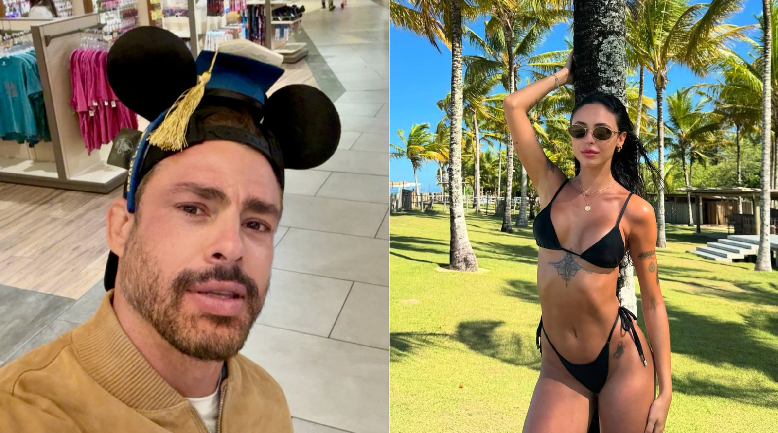 Discreta do jeito que Cauã Reymond gosta: quem é a modelo que foi à Disney para ficar com o ator e sua filha