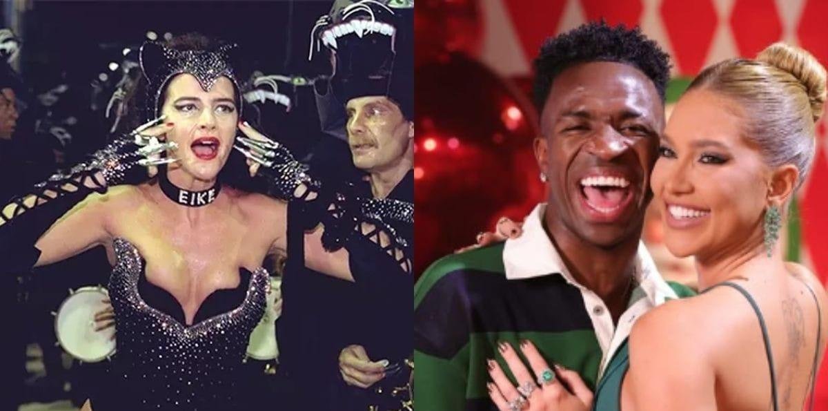 Virginia recria fantasia de Luma de Oliveira com coleira de Vini Jr.