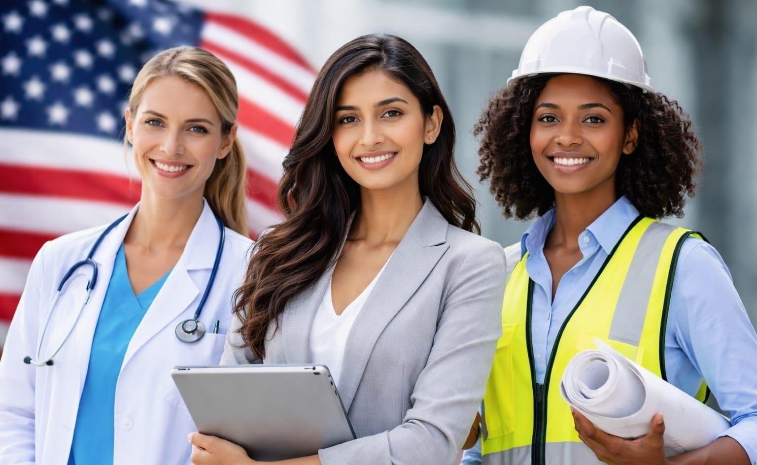 Crescimento da imigração qualificada impulsionada por mulheres para os EUA